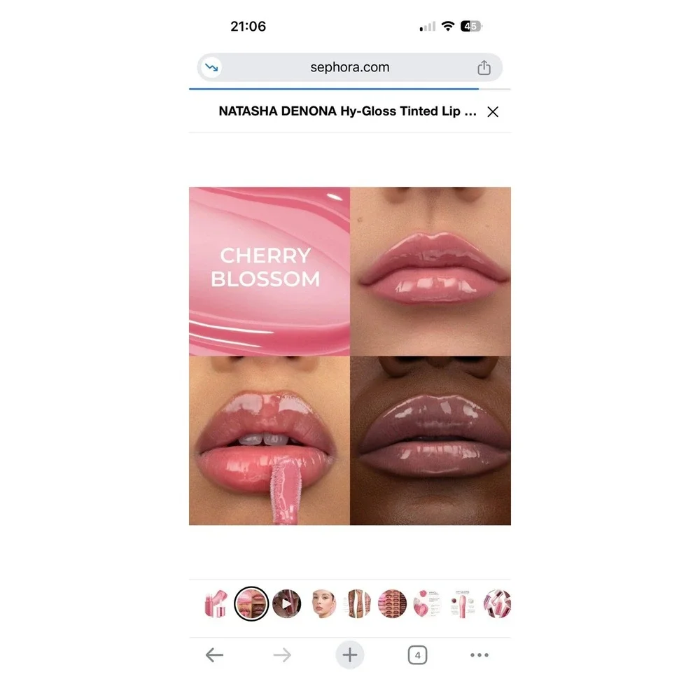 Natasha Denona Hy-Gloss Cherry Blossom My Dream Palette Thrill Eyeshadow 444DCS